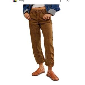 Free People We The Free Supersonic Slim Pants Brown Size 0